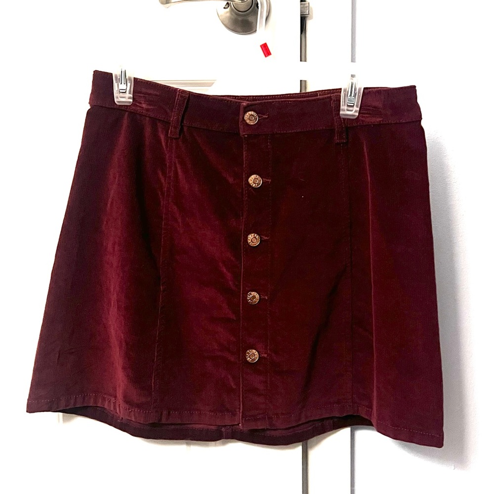Women’s Corduroy Button Skirt